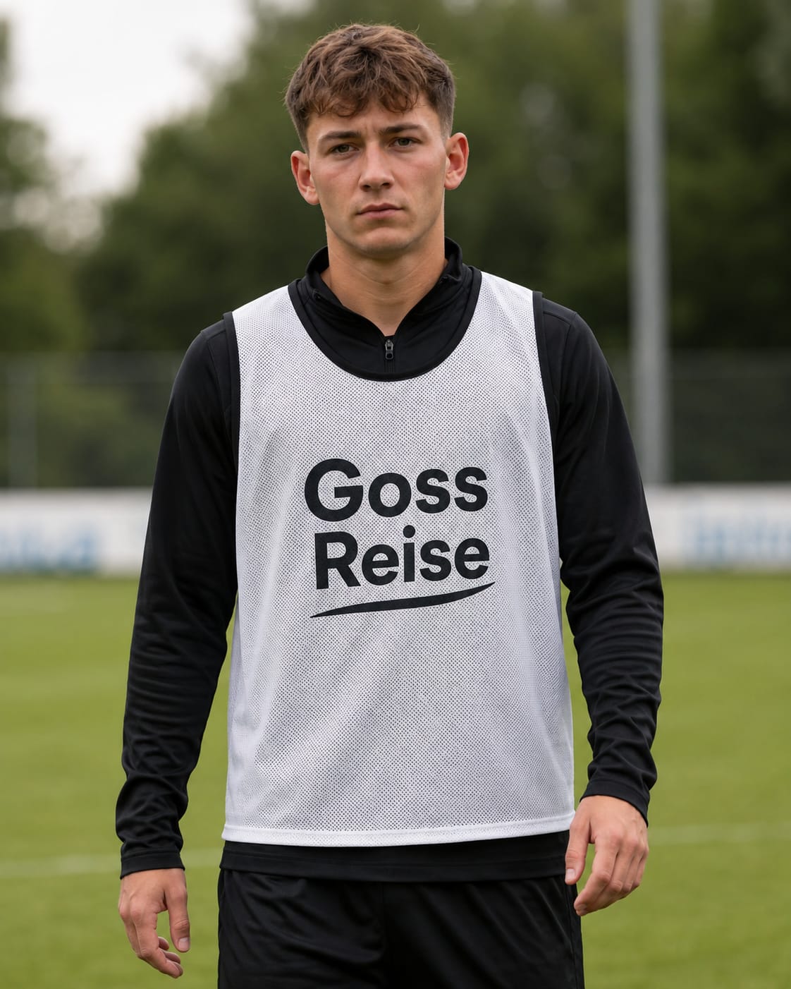 Sponsor-Logo auf Trainingsleibchen der Jugend